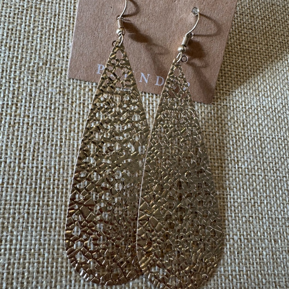 Plunder Gold Teardrop Earrings